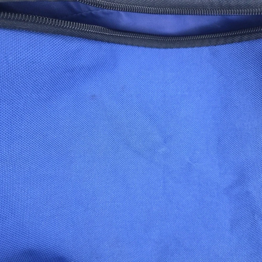Vintage 90s Polo Sport Ralph Lauren Duffle Bag Blue Black RL Flag Gym Travel